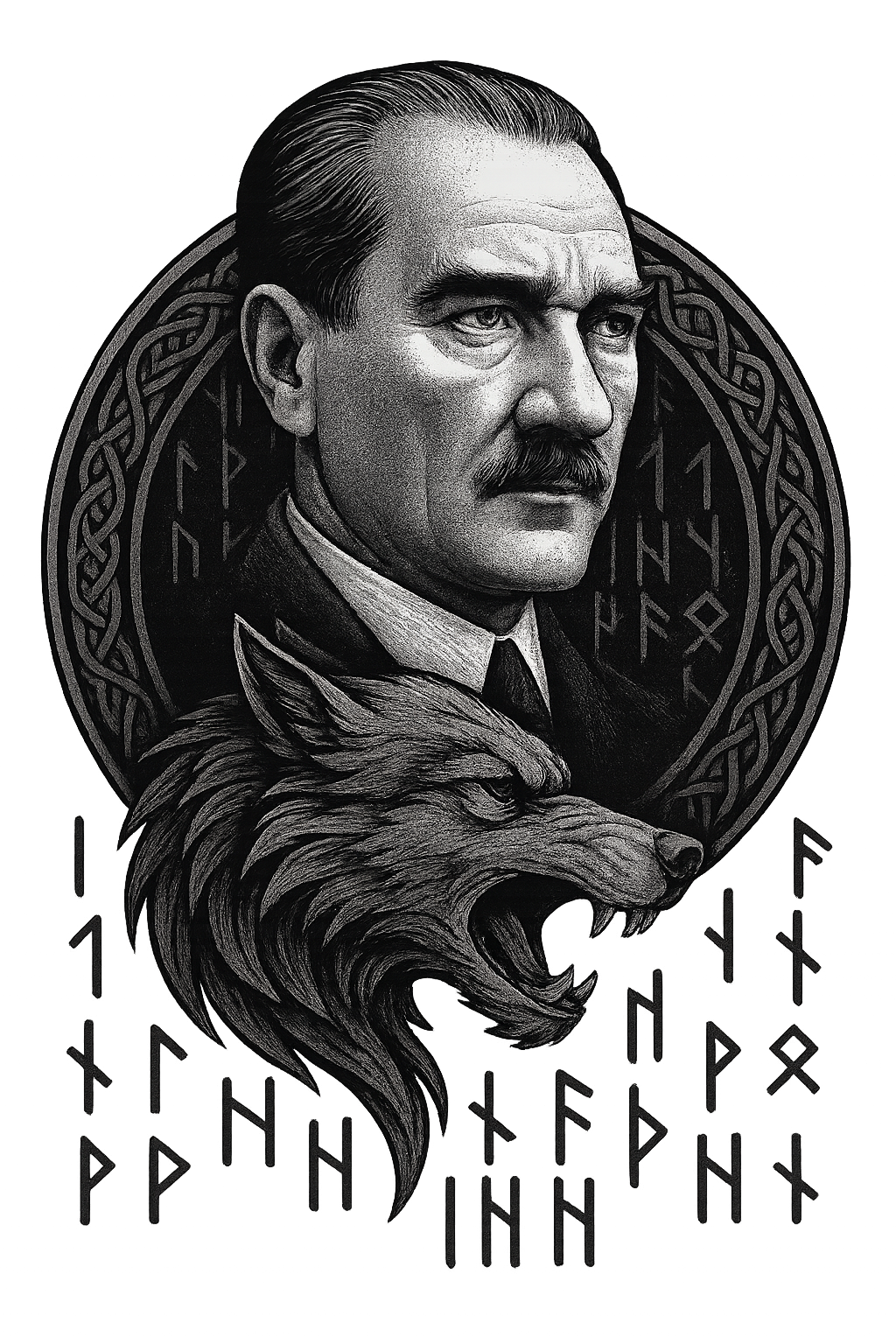 The Göktürk Ata - Unisex Oversize T-Shirt