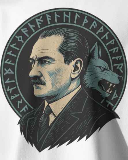 The Bozkurt Ata - Unisex Oversize T-Shirt