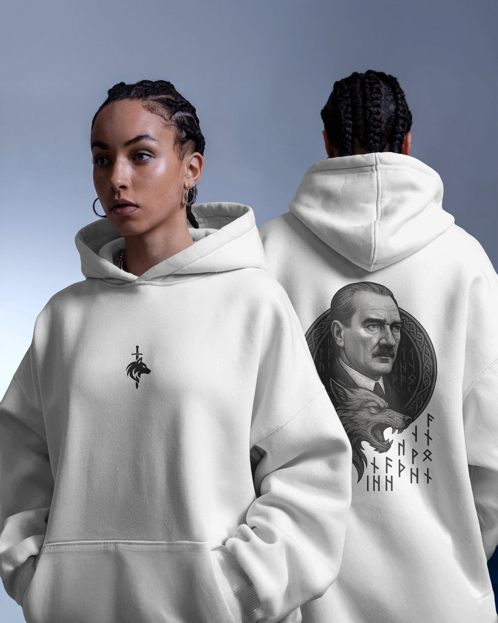 The Göktürk Ata - Unisex Oversize Hoodie