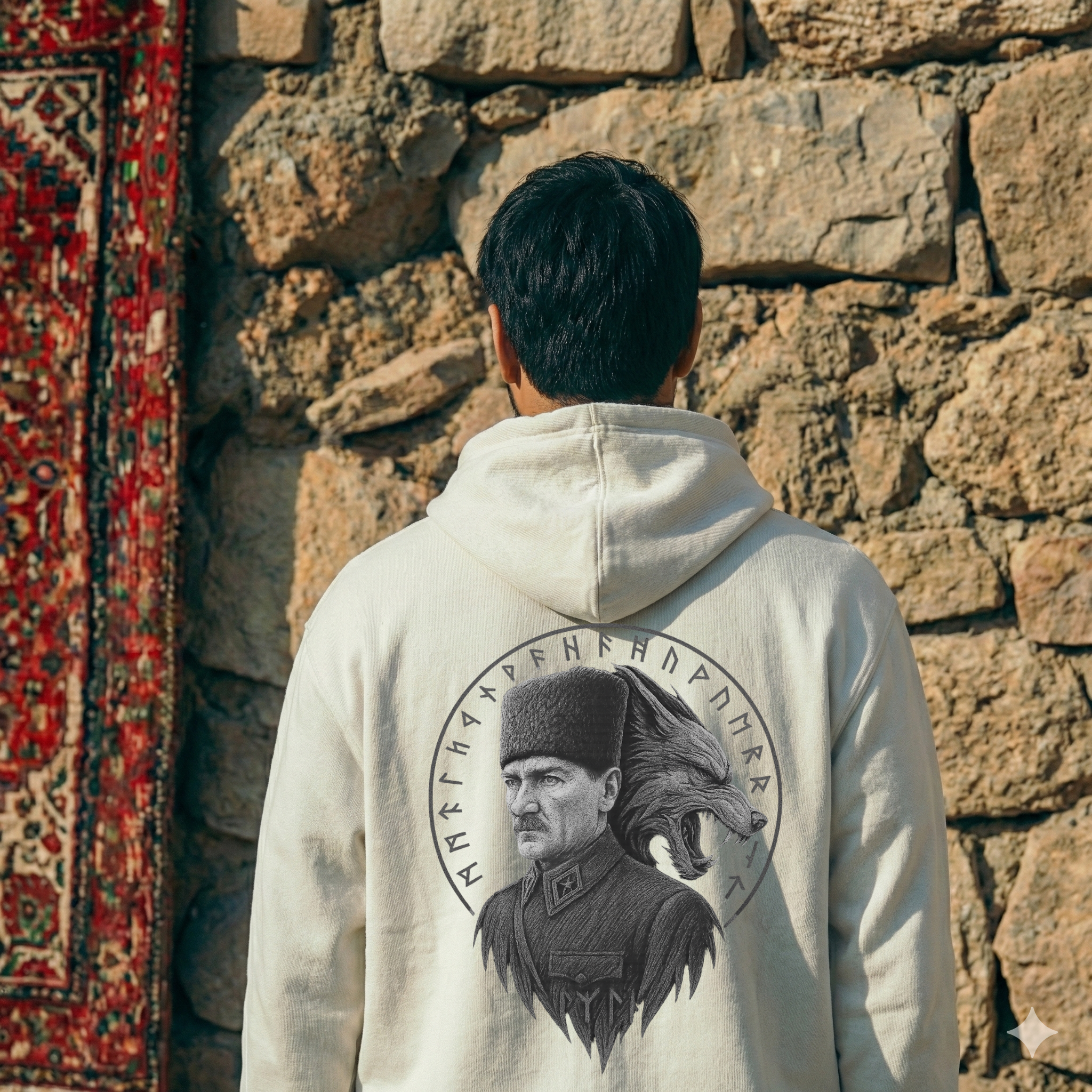 The Başkomutan - Unisex Fermuarlı Zip Hoodie