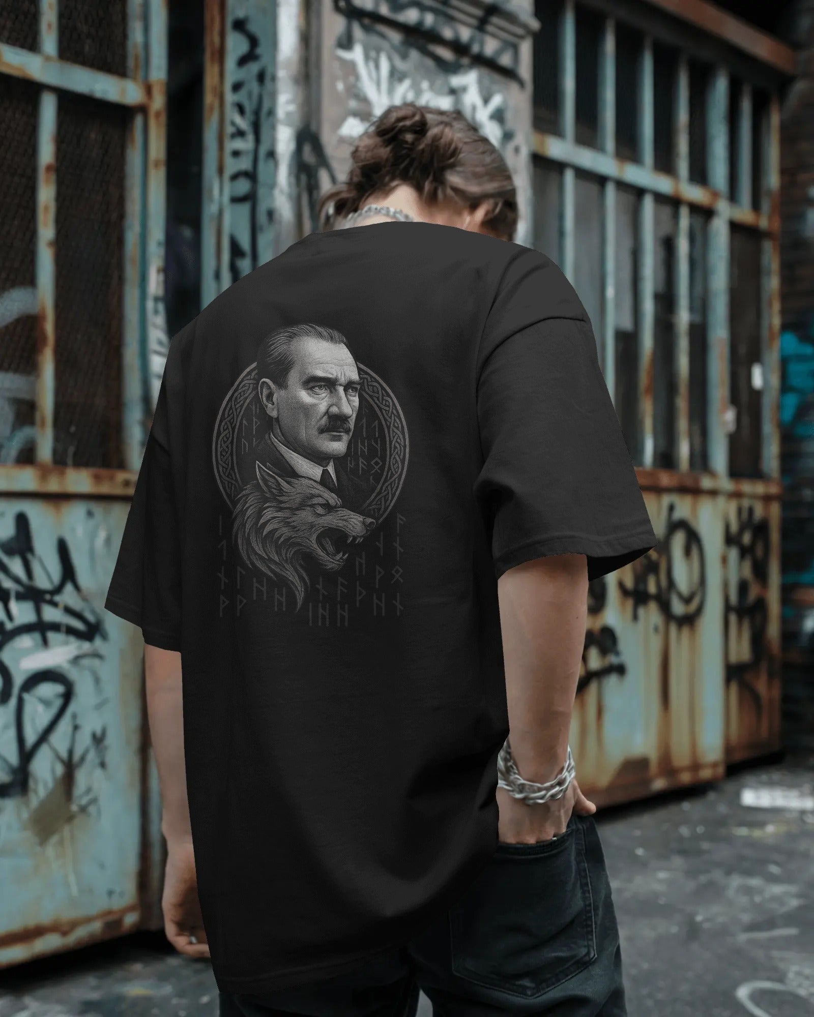 The Göktürk Ata - Unisex Oversize T-Shirt